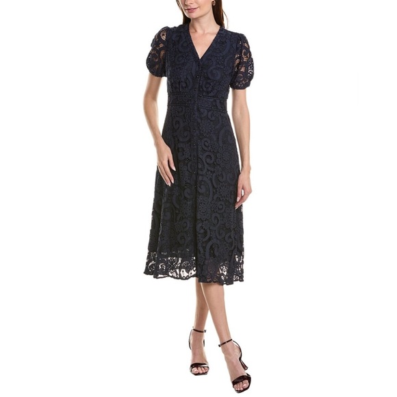 Nanette Lepore Dark Blue Lace Dress - Picture 1 of 11